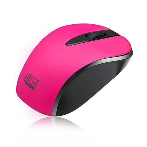 Adesso Ergonomic iMouse S70 - Wireless Optical Neon Mouse iMouseS70P