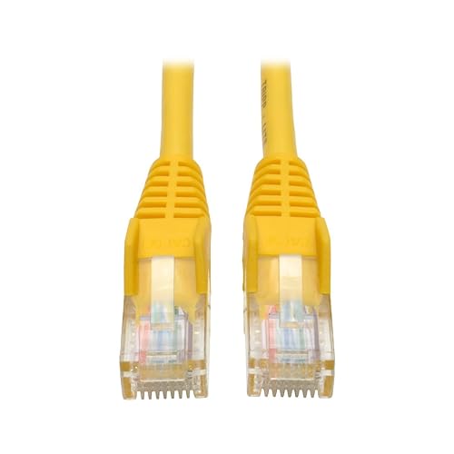 Tripp Lite N001-007-YW 7 Feet Cat5e 350MHz Snagless Molded Patch RJ45 Cable M/M (Yellow)