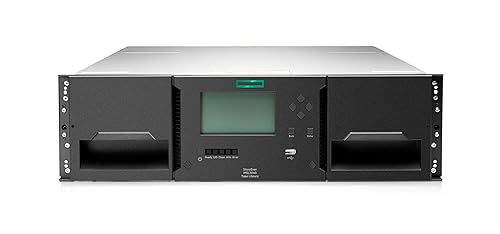 Hewlett Packard Enterprise Storage MSL3040 Tape Library 1x MSL LTO-9 SAS Drive 20x LTO-9 45TB Data Cartridges (HPE Smart Choice P77037-B25)