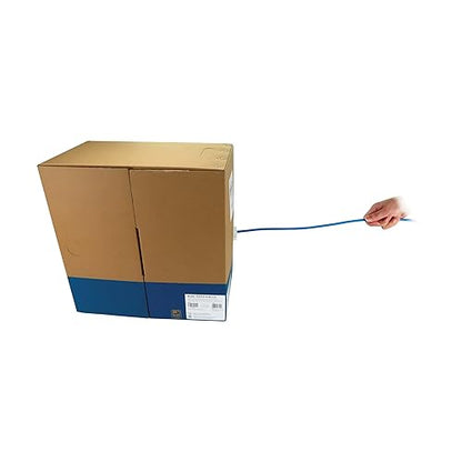 Tripp Lite Cat6 Ethernet Cable 1000ft Bulk Spool, Blue, 1 Gbps / 550 MHz Copper Network Cable, 23 AWG Solid Core Bare Wire, Flame-Resistant LSZH CMR Jacket, (N222-01K-BL-LS)