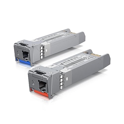Ubiquiti U Fiber 10 Gbps Bidirectional Single-Mode Optical Fiber Transceiver Module, 20-Pack (10 Pairs), UACC-OM-SM-10-S-20