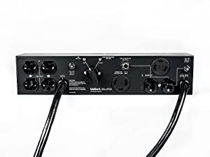 Vertiv Liebert MicroPod External Maintenance Bypass Switch 2 L5-15R Outlets 2U Rack Mountable Electrical Cords Included (MP2-130E), Black