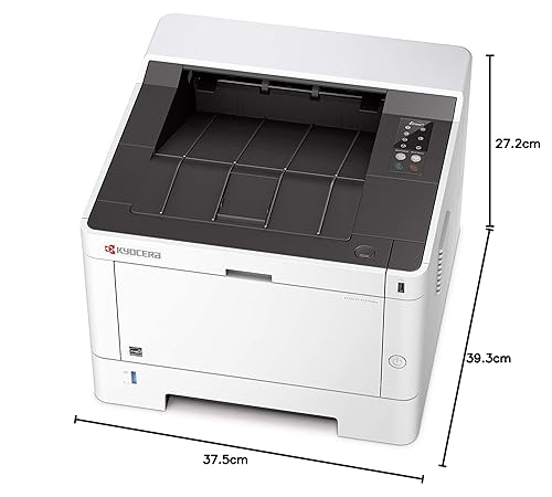 KYOCERA ECOSYS P2235dw Monochrome Network Laser Printer, 37ppm, Up to Fine 1200 dpi, Gigabit Ethernet, Wireless & Wi-Fi Direct, Mobile Print, Auto-Duplex, LED Control Panel, 256 mb, 250 Sheet Tray