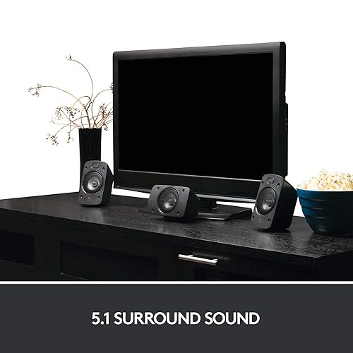 Logitech Z906 5.1 Surround Sound Speaker System - THX, Dolby Digital and DTS Digital Certified - Black 5.1 Surround Speaker System Z906 Speaker