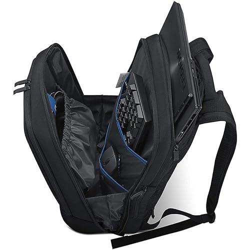 Lenovo Legion 17 Armored Backpack II, Gaming Laptop Bag, Double-Layered Protection, Dedicated Storage Pockets, GX40V10007, Black