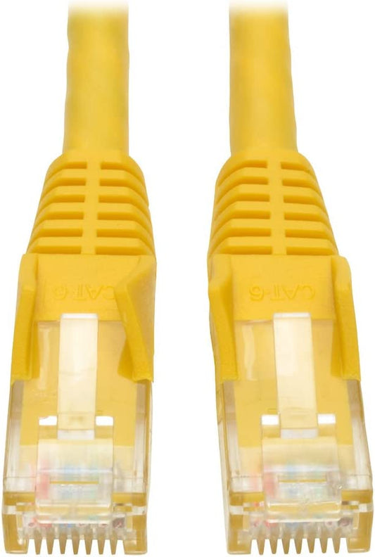 Tripp Lite Cat6 Gigabit Snagless Molded Patch Cable (RJ45 M/M) - Yellow, 5-ft.(N201-005-YW) 5-ft. Yellow