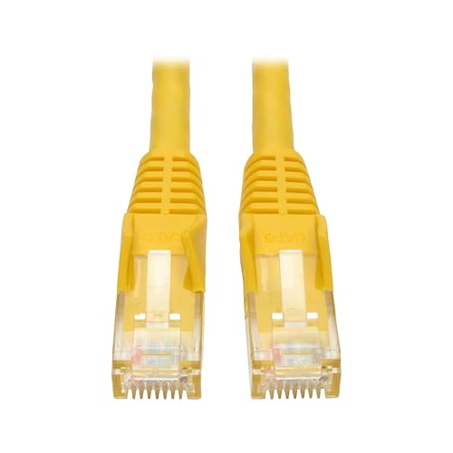 Tripp Lite N201-004-YW Cat6 Gigabit Snagless Molded Patch Cable RJ45M/M (4-Feet, Yellow)