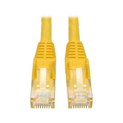 Tripp Lite N201-004-YW Cat6 Gigabit Snagless Molded Patch Cable RJ45M/M (4-Feet, Yellow)