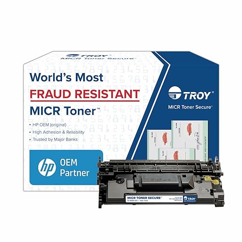 TROY M507/M528 MICR Toner Secure High Yield Cartridge, Check Printing, HP Part Number: CF289X, Yields 10000 Pages