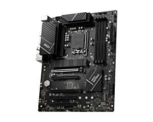 MSI PRO B760-P WiFi DDR4 ProSeries Motherboard (Supports 12th/13th Gen Intel Processors, LGA 1700, DDR4, PCIe 4.0, M.2, 2.5Gbps LAN, USB 3.2 Gen2, Wi-Fi 6E, ATX)