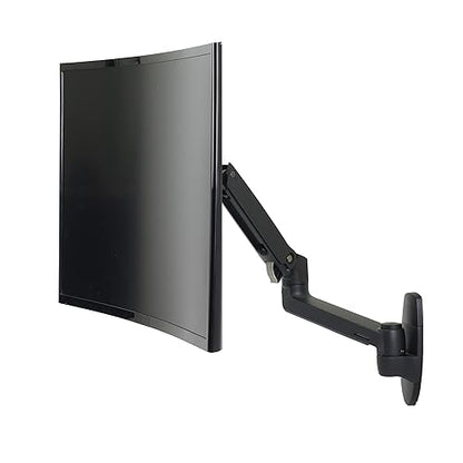 Ergotron – LX Single Monitor Arm, VESA Wall Mount – for Monitors Up to 34 Inches, 7 to 25 lbs – Matte Black