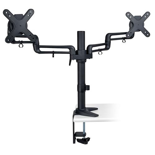 Tripp Lite Dual Display Flex Desk Mount Clamp 13 To 27 Monitors