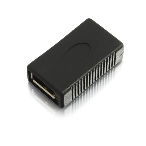 C2G 18411 DisplayPort F/F Coupler, Black Female to Female Coupler
