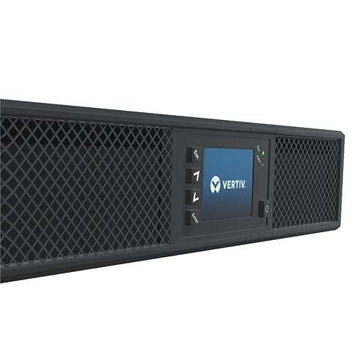Liebert GXT5 UPS - 1000VA/1000W 120V, Online Double Conversion Rack Tower, Energy Star, Uninterruptible Power Supply, Sine Wave Battery Backup, with Network Card(GXT5-1000LVRT2UXL)