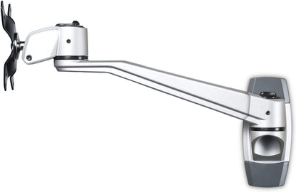 StarTech.com Wall Mount Monitor Arm - Premium - 10.2 Single Swivel - Supports Monitors 12 to 34 - VESA Monitor Wall Mount Bracket - Silver (ARMWALLDS2) Single-Swivel Silver