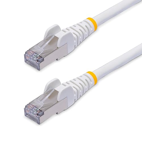 StarTech.com 6ft White CAT8 Ethernet Cable, Snagless RJ45, 25G/40G, 2000MHz, 100W PoE++, S/FTP, 26AWG Pure Bare Copper, LSZH