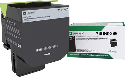 Lexmark 71B1HK0 CS417dn CX417de CS517de CX517de Black High Yield Return Program Cartridge Toner