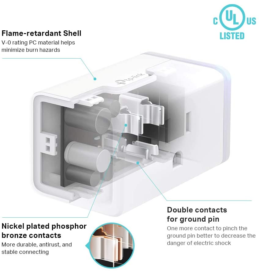 Kasa Smart Plug by TP-Link, Smart Home Wi-Fi Outlet Works with Alexa, Echo, Google Home &amp; IFTTT, No Hub Required, Remote Control, 15 Amp, UL Certified, 1-Pack(HS103) , WHITE