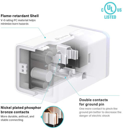 Kasa Smart Plug by TP-Link, Smart Home Wi-Fi Outlet Works with Alexa, Echo, Google Home &amp; IFTTT, No Hub Required, Remote Control, 15 Amp, UL Certified, 1-Pack(HS103) , WHITE