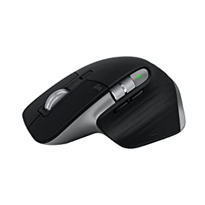 Logitech MX Master 3S for Mac - Wireless Bluetooth Mouse with Ultra-Fast Scrolling, Ergo, 8K DPI, Quiet Clicks, Track on Glass, Customization, USB-C, Apple, iPad - Space Grey MX Master 3S Mac (NEW) Space Grey