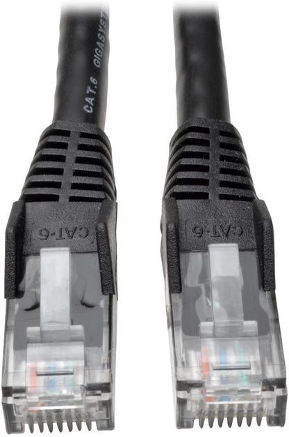 Tripp Lite Cat6 Gigabit Snagless Molded Patch Cable (RJ45 M/M) - Black, 10-ft.(N201-010-BK) 10-ft. Black