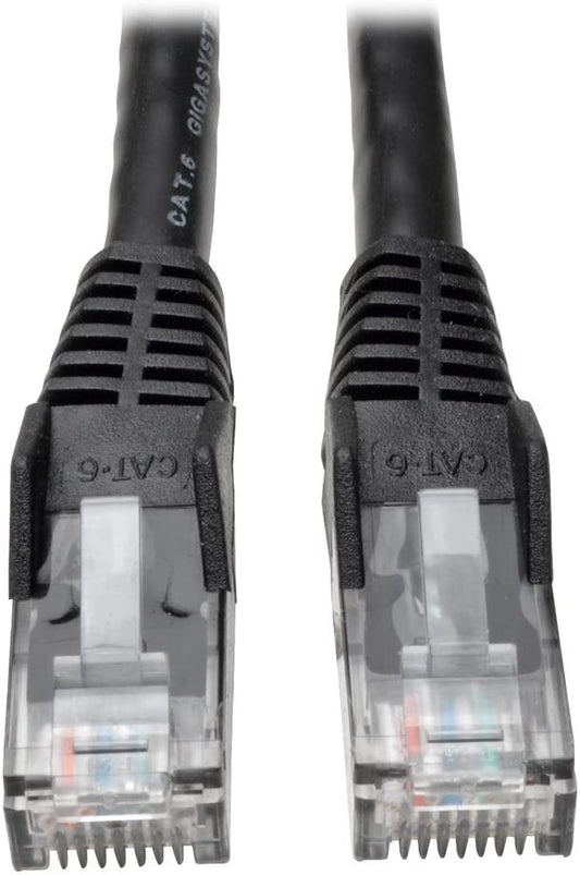 Tripp Lite Cat6 Gigabit Snagless Molded Patch Cable (RJ45 M/M) - Black, 14-ft.(N201-014-BK) 14-ft. Black