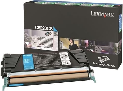 New-Lexmark C5220CS - C5220CS Toner, 3000 Page-Yield, Cyan - LEXC5220CS