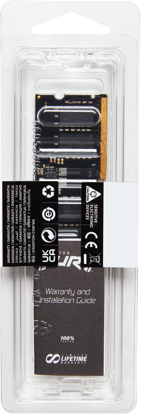 Kingston 8GB 4800MT/s DDR5 CL38 SODIMM Fury Impact