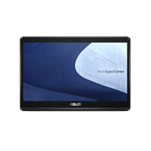 ASUS ExpertCenter E1 AiO 15.6” All-in-One Desktop Computer, Intel® Celeron® N4500 Processor, 15.6” LCD Touchscreen Display, 8GB DDR4 RAM, 256GB PCIe SSD, Wireless Keyboard and Mouse, E1600WKAT-DIN45T