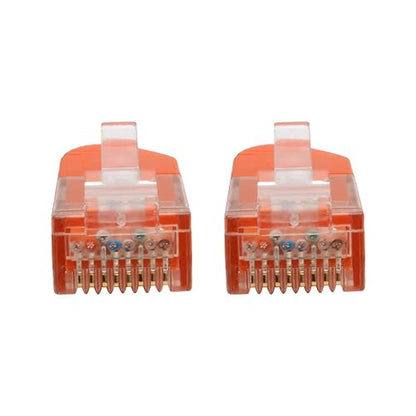 Tripp Lite N200-100-or Cat6 Cat5e Gigabit Molded Patch Cable RJ45 M/M 550Mhz Orange 100' 100' 100 ft. Orange