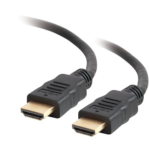 C2G 40304 4K 60Hz High-Speed HDMI Cable With Ethernet, 6.56 Feet (2 Meters), Black 6.6 Feet 1 Pack