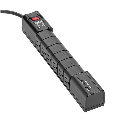 Tripp LITE Surge 6 Outlet 3.4A USB Charger Tablet Smartphone Ipad iPhone 2 USB Ports