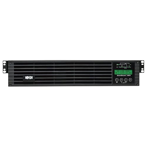Tripp Lite 120V 1000VA 900W Double-Conversion UPS - 6 Outlets, Extended Run, WEBCARDLX, LCD, USB, DB9, 2U Rack/Tower