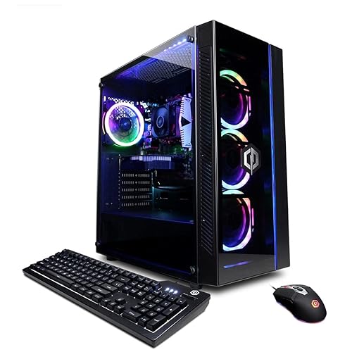 CyberPowerPC Gamer Master Gaming Desktop Computer, AMD Ryzen 3 4100 3.8GHz, 8GB RAM, 500GB SSD, NVIDIA GeForce RTX 3050 8GB, Windows 11 Home
