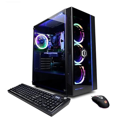 CyberPowerPC Gamer Master Gaming Desktop Computer, AMD Ryzen 3 4100 3.8GHz, 8GB RAM, 500GB SSD, NVIDIA GeForce RTX 3050 8GB, Windows 11 Home