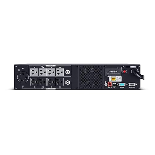 CyberPower PR3000RT2UC Smart App Sinewave UPS System, 3000VA/3000W, 9 Outlets, 2U Rack/Tower, AVR, Built-in Cloud Monitoring Standard 3000VA