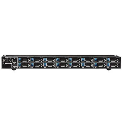 Tripp Lite DisplayPort/USB KVM Switch 16-Port Audio/Video 4K 60Hz 1URM (B024-DPU16) DisplayPort 16-Port