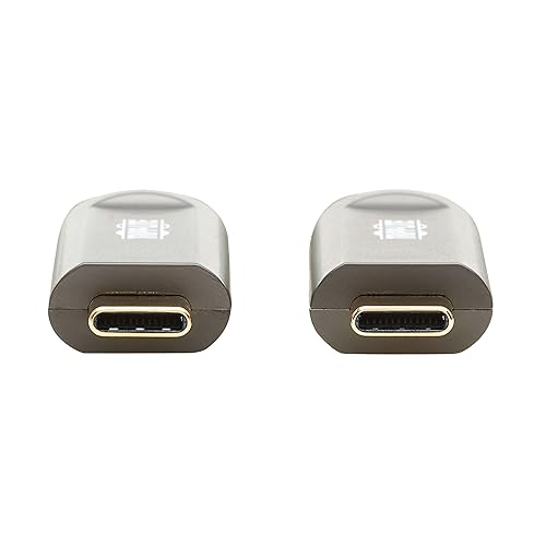 Tripp Lite USB-C Fiber (10 Gbps) Data Cable, USB 3.2 Active Optical Cable, Male to Male, Black, Plenum-Rated for in Wall & Ceiling Installations, 66 Feet / 20 Meters, 3-Year Warranty (U420F-20M-D3)