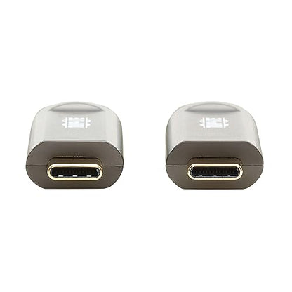 Tripp Lite USB-C Fiber (10 Gbps) Data Cable, USB 3.2 Active Optical Cable, Male to Male, Black, Plenum-Rated for in Wall & Ceiling Installations, 66 Feet / 20 Meters, 3-Year Warranty (U420F-20M-D3)