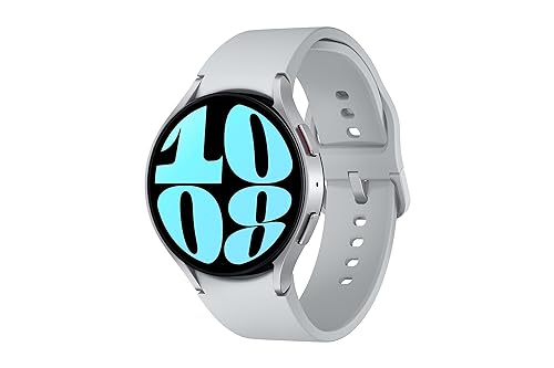 Samsung Galaxy Watch6, Silver, 44mm, Bluetooth, Sleep Coaching, ECG, Heart Monitor, Fall Detection, SOS, Fitness Tracker, Camera Access, Digital Wallet (CAD Version and Warranty) Silver 44mm BT Watch Only