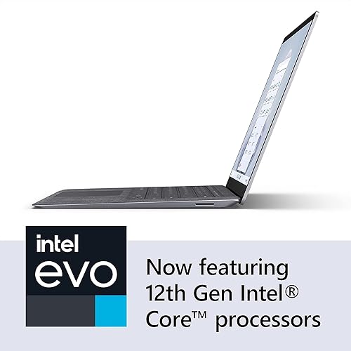 Microsoft Surface Laptop 5 13.5 Touchscreen Notebook - 2256 x 1504 - Intel Core i5 12th Gen i5-1235U - Intel Evo Platform - 8 GB Total RAM - 256 GB SSD - Platinum - Intel Chip - Windows 11 - Int