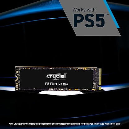 Crucial P5 Plus 500GB Solid State Drive CT500P5SSD8 Black