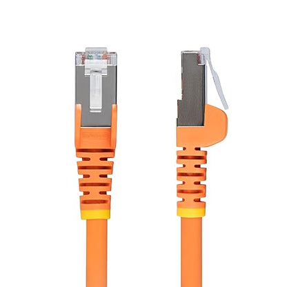 StarTech.com 10ft Orange CAT6a Ethernet Cable, Snagless RJ45, 10GbE, 100W PoE++, S/FTP, 500MHz, 27AWG Pure Bare Copper, LSZH