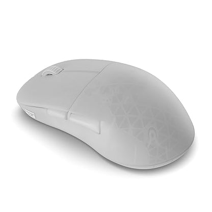 End Game Gear XM2w 4k Wireless Gaming Mouse - Lightweight 62g, Right-Handed, 2.4 GHz/USB-C, PixArt PAW3395 Optical Sensor, 26K DPI, 4K Dongle Included, White Frost EGG-XM2W-4K-WHT