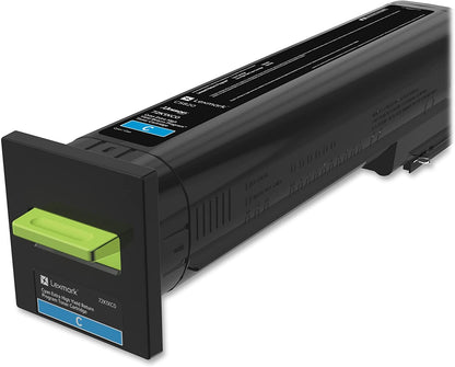 Lexmark 72K1XC0 Unison Toner Cartridge, Cyan, Original