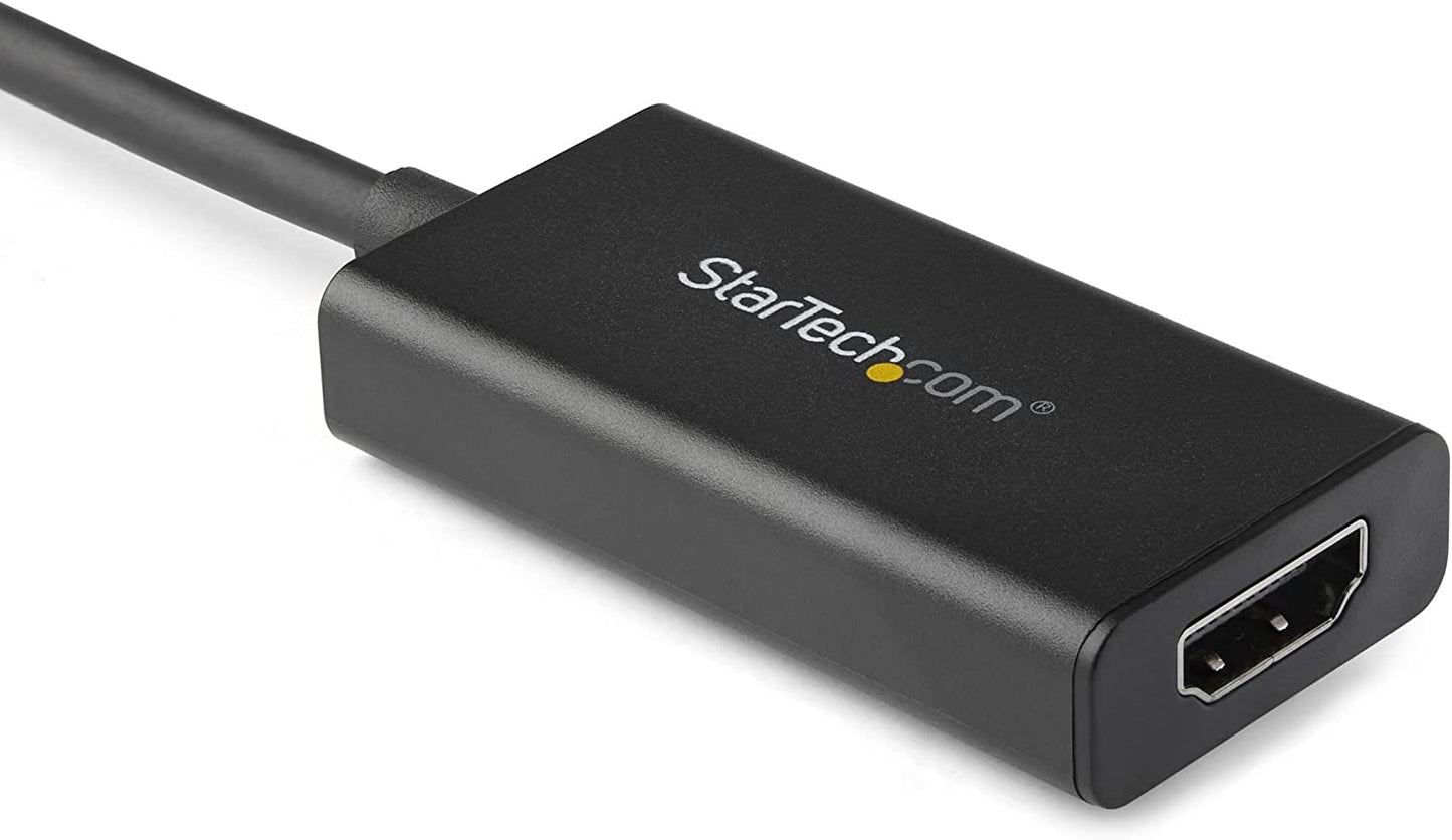 StarTech.com DisplayPort to HDMI Adapter - 4K 60Hz HDR10 Active DisplayPort 1.4 to HDMI 2.0b Video Converter - 4K DP to HDMI Adapter Dongle for Monitor/Display/TV - Latching DP Connector (DP2HD4K60H)