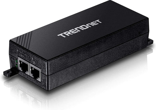 TRENDnet Gigabit Power Over Ethernet Plus Injector, Converts Non-Poe Gigabit To Poe+ Or PoE Gigabit, Supplies PoE (15.4W) Or PoE+ (30W) Power Network Distances Up To 100M (328 ft.), Black, TPE-115GI