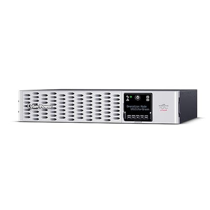 CyberPower PRL1500RT2UC Smart App Sinewave UPS Battery Backup and Surge Protector, 1500VA/1500W, 8 Outlets, 2U Rack/Tower, AVR, Lithium, UL Certified