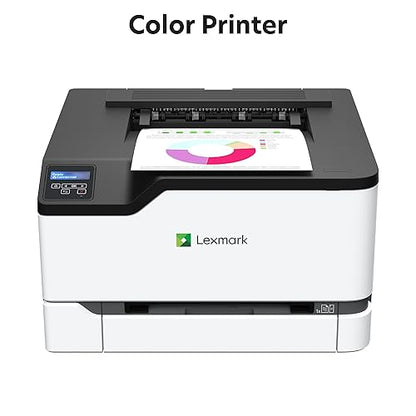 Lexmark C3224dw Color Laser Printer with Wireless Capabilities, Standard Two Sided Printing, LCD with Full-Spectrum Security