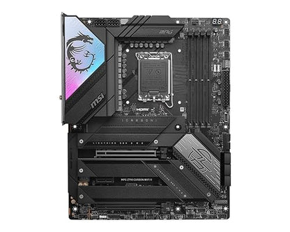 MSI MPG Z790 Carbon WiFi II Gaming Motherboard (Supports 12th/13th/14th Gen Intel Processors, LGA 1700, DDR5, PCIe 5.0, M.2, 2.5Gbps LAN, USB 3.2 Gen2, Wi-Fi 7, ATX)